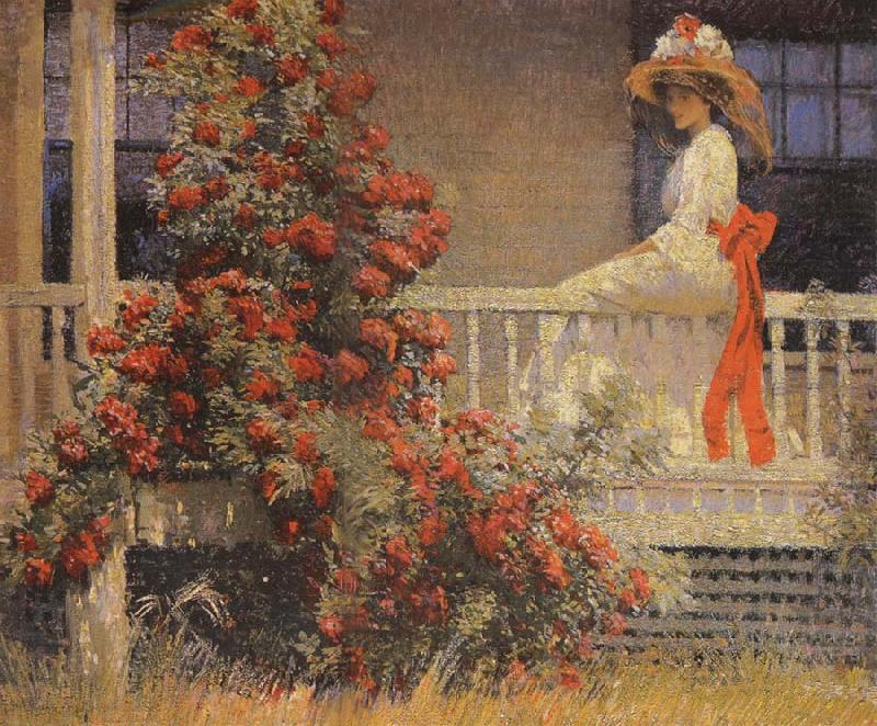 Philip Leslie Hale THe Crimson Rambler china oil painting image